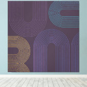 Toile Abstrait moderne violet (Insitu (Plancher de Bois))