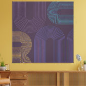 Toile Abstrait moderne violet (Insitu(Salon))