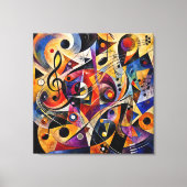 Toile Abstrait Musical Art de Style Kandinsky (Recto)