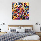 Toile Abstrait Musical Art de Style Kandinsky (Insitu(Chambre))