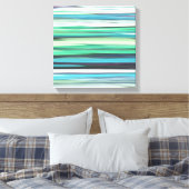 Toile Abstrait n° 2 : bleu vert d'eau (Insitu(Chambre))