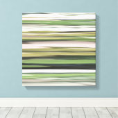 Toile Abstrait n° 2 : Flou vert olive (Insitu (Plancher de Bois))