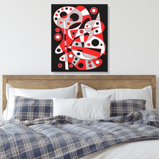 Toile Abstrait no 961 (Insitu(Chambre))