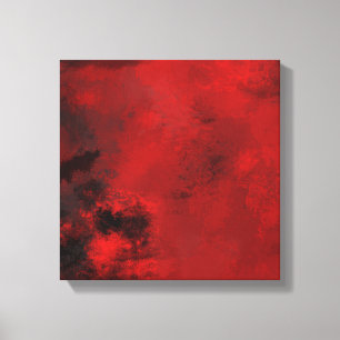 Toile Abstrait noir et rouge moderne - Créatif et Artist