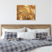 Toile Abstrait Or Élégant, Design Opulent (Insitu(Chambre))