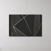 Toile Abstrait Or Noir Luxueux (Recto)