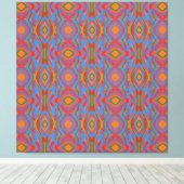 Toile Abstrait Orange (Insitu (Plancher de Bois))