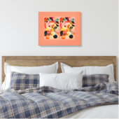 Toile Abstrait orange (Insitu(Chambre))