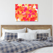 Toile Abstrait orange et rose chaud (Insitu(Chambre))
