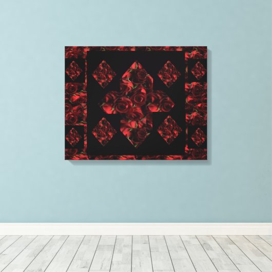 Toile Abstrait Plus Signal Rouge Rose Canvas Art (20 X 1 (Insitu (Plancher de Bois))