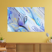 Toile Abstrait pourpre (Insitu(Salon))