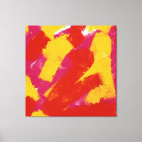 Abstrait rouge, jaune et rose