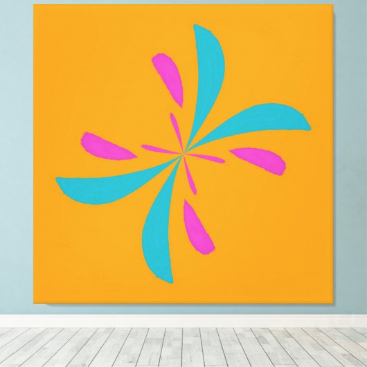 Toile Abstrait simple Motif de vol papillon (Insitu (Plancher de Bois))