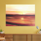 Toile Abstrait Sunset Art contemporain moderne (Insitu(Salon))