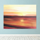 Toile Abstrait Sunset Art contemporain moderne (Insitu (Plancher de Bois))
