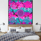 Toile Abstrait Tranced par Orchidée 665 (Insitu(Chambre))