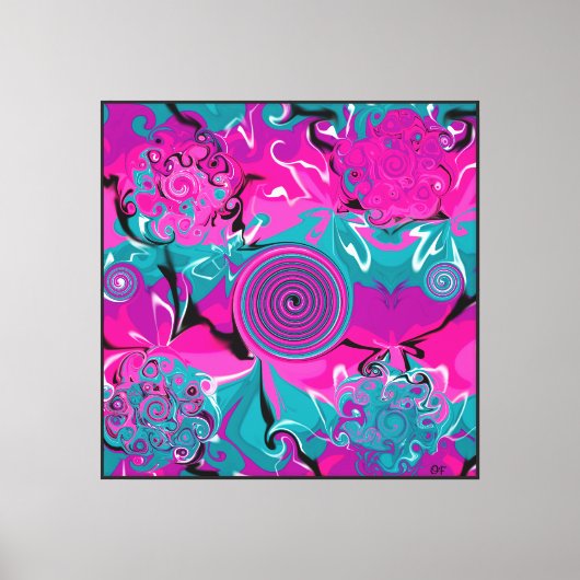 Toile Abstrait Tranced par Orchidée 665 (Recto)