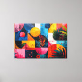 Toile Abstrait tropical (Recto)