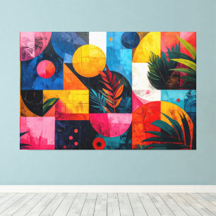 Toile Abstrait tropical
