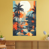 Toile abstrait tropical 002 (Insitu(Salon))