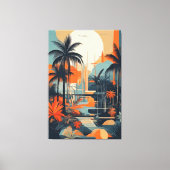 Toile abstrait tropical 002 (Recto)