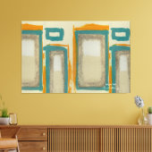 Toile Abstrait vertical inspiré de Rothko, doux et audac (Insitu(Salon))