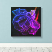 Toile Abstrait violet Rose Imaginaire (Insitu (Plancher de Bois))