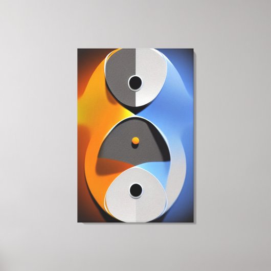 Toile Abstrait Yin Yang Canvas Imprimer (Recto)