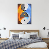 Toile Abstrait Yin Yang Canvas Imprimer (Insitu(Chambre))