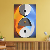 Toile Abstrait Yin Yang Canvas Imprimer (Insitu(Salon))