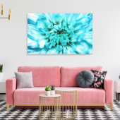 Toile Abstraite à fleurs bleues (Insitu(Salon))