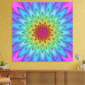 Toile Abstraite à fleurs d'art coloré (Insitu(Salon))