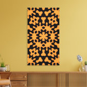 Toile Abstraite Art Orange Retro (Insitu(Salon))