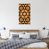 Toile Abstraite Art Orange Retro (Insitu(Chambre))