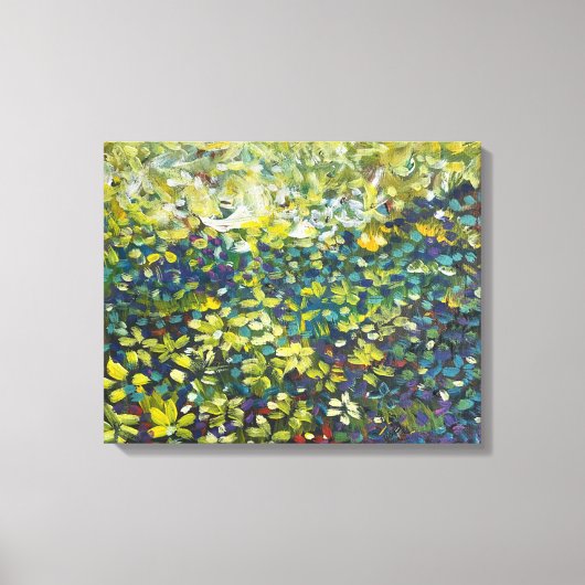 Toile Abstraite en bois acrylique (Recto)