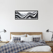 Toile Abstraite en noir et blanc (Insitu(Chambre))