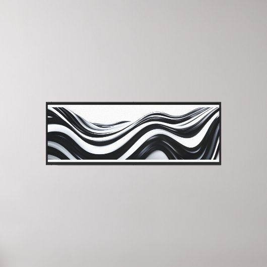 Toile Abstraite en noir et blanc (Recto)