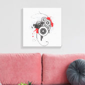 Toile Abstraite enrobée d'aigle (Insitu(Salon))