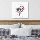 Toile Abstraite enrobée d'aigle (Insitu(Chambre))