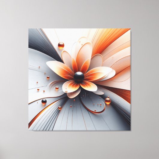 Toile abstraite flore murale art (Recto)