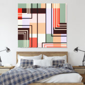 Toile Abstraite géométrique (Insitu(Chambre))