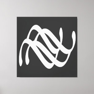 Toile Abstraite ligne géométrique blanche moderne