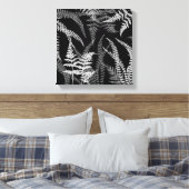 Toile Abstraite moderne Black White Fern (Insitu(Chambre))