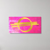 Toile Abstraite Stretched Pink Or (Recto)