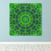 Toile Abstraite verte (Insitu (Plancher de Bois))