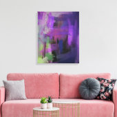 Toile Abstraite violet colorée Imprimer (Insitu(Salon))