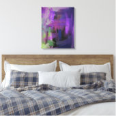 Toile Abstraite violet colorée Imprimer (Insitu(Chambre))