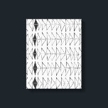 Toile Abstraites en noir blanc Formes Artsy Motif<br><div class="desc">Un design abstrait minimaliste moderne de lignes formant des formes triangulaires organiques en noir et blanc.</div>