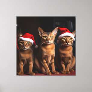 Toile Abyssin au coin du feu de Noël