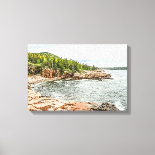 Toile Acadia Rocky Coastline dans le Maine (Recto)